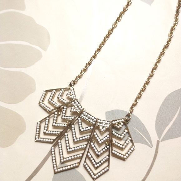 Boho Beaded Statement Necklace - Picture 2 of 3